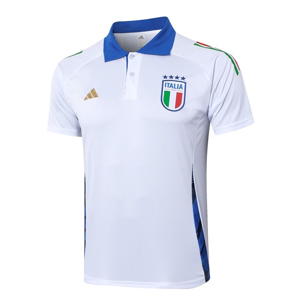 Polo Italia 2024-25 Blanco Azul 2